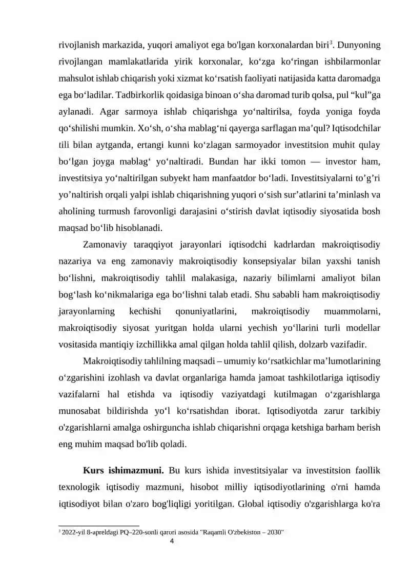 Investitsiyalar va investitsion faollikni oshirishda raqamli iqtisodiyotining 3