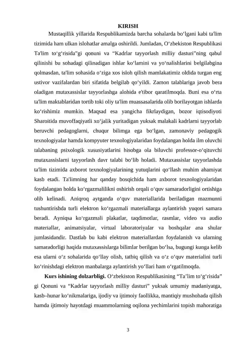 Grafik axborotni kiritish, tahrirlash va chiqarish: 3D MAX 3