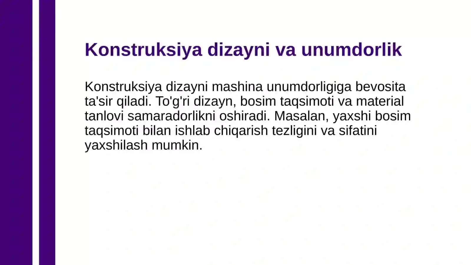 Bosim ostida quyish mashinasining unumdorligini konstruksiyasini loyihalash 3