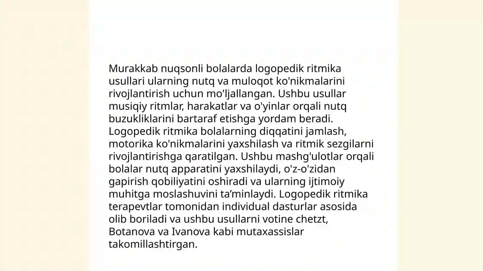 Murakkab nuqsonli bolalarda logopedik ritmika usullari 3