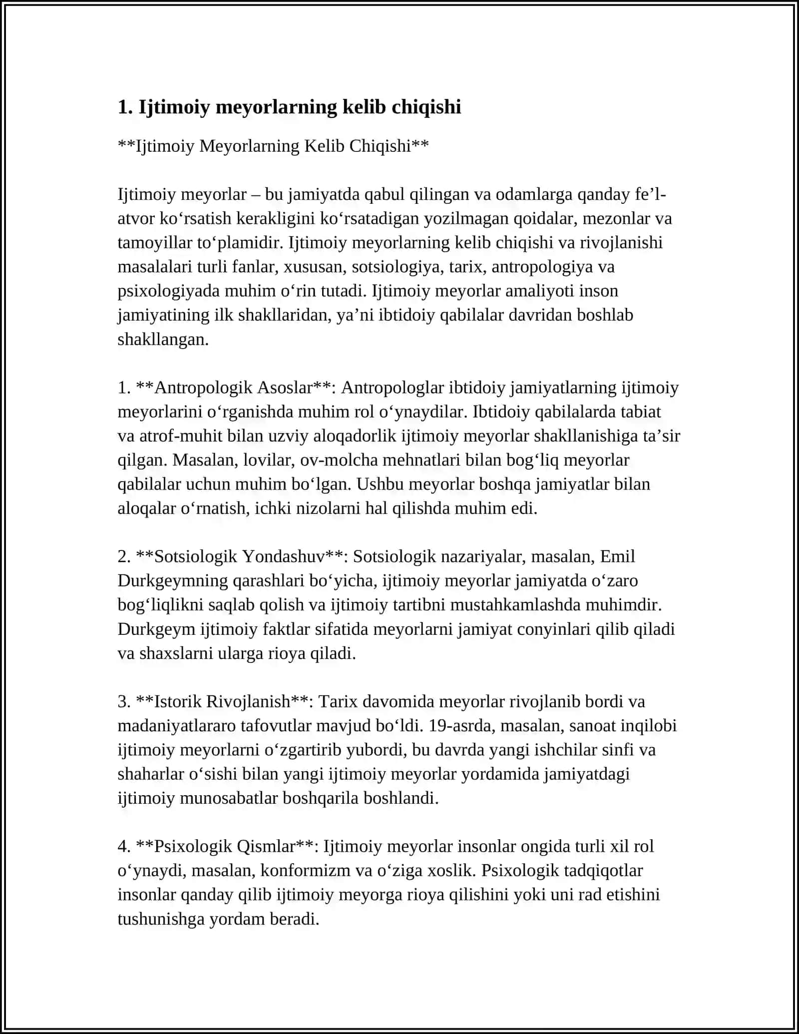 IJTIMOIY MEYOR HAQIDA TUSHUNCHA 3