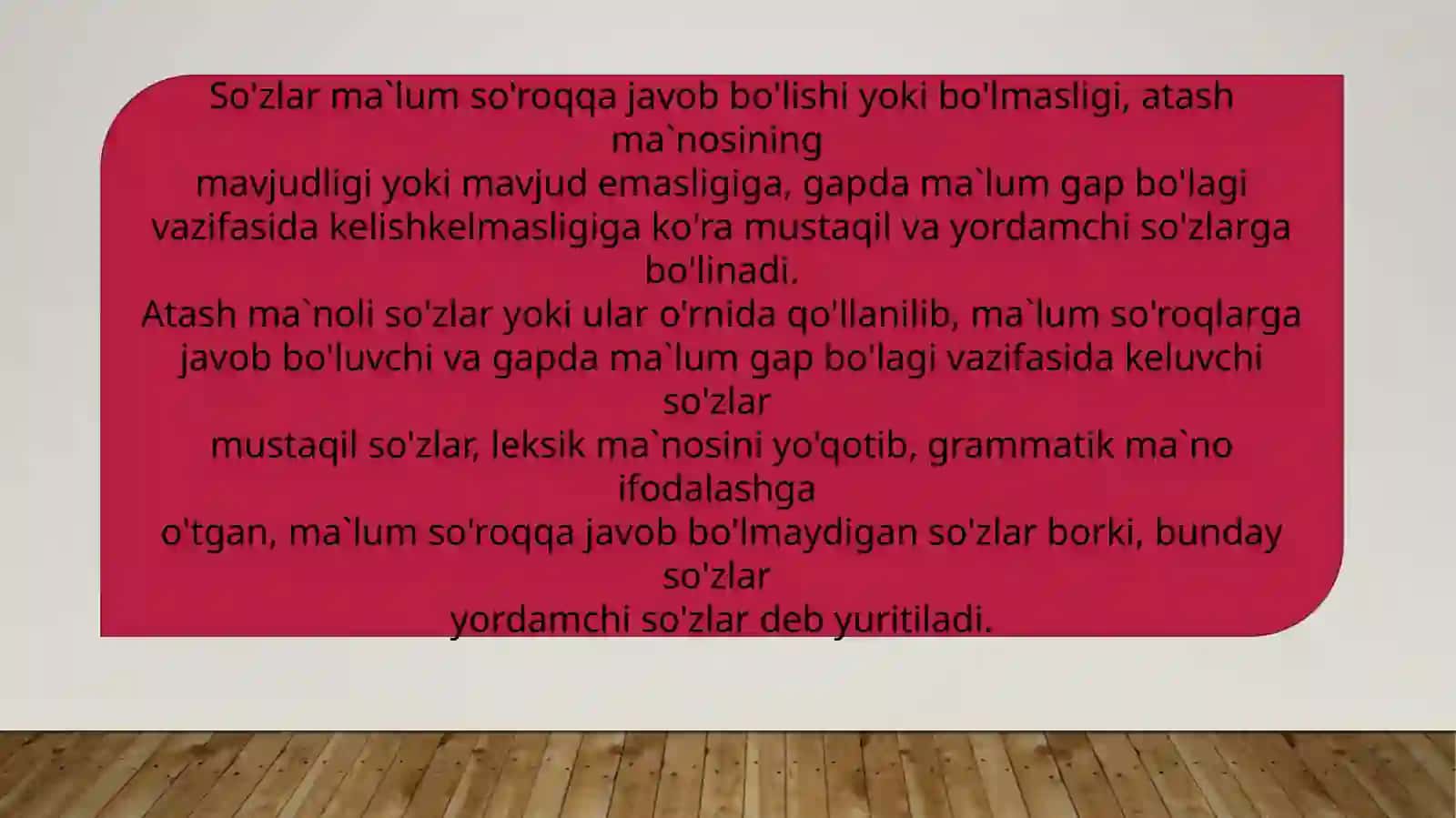 Yordamchi so’z turkumlari 3