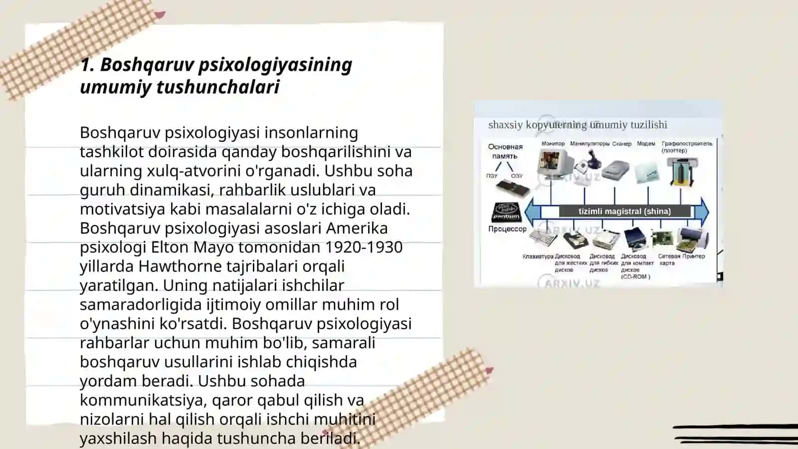 Boshqaruv psixologiyasining predmeti, maqsad va vazifalari 3