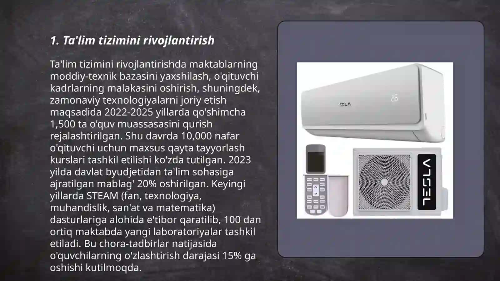 Ta'lim tizimini rivojlantirish 3