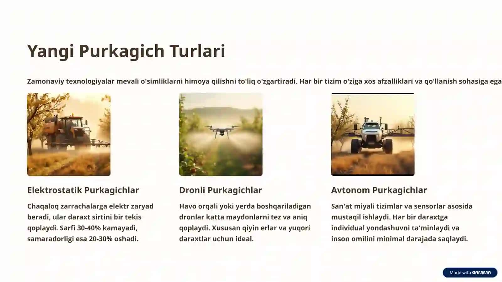 Mevali O'simliklarga Yangi Purkagichlarni Qo'llash: Hosildorlik va Samaradorlikni Oshirish 3