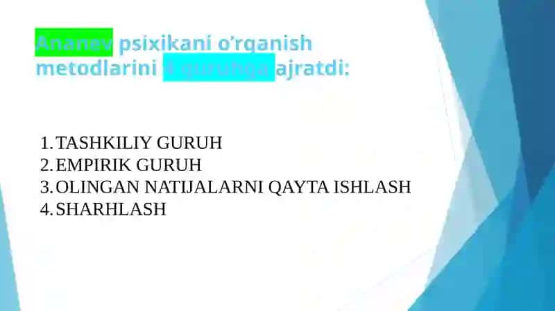 PSIXOLOGIYANING TADQIQOT METODLARI 3
