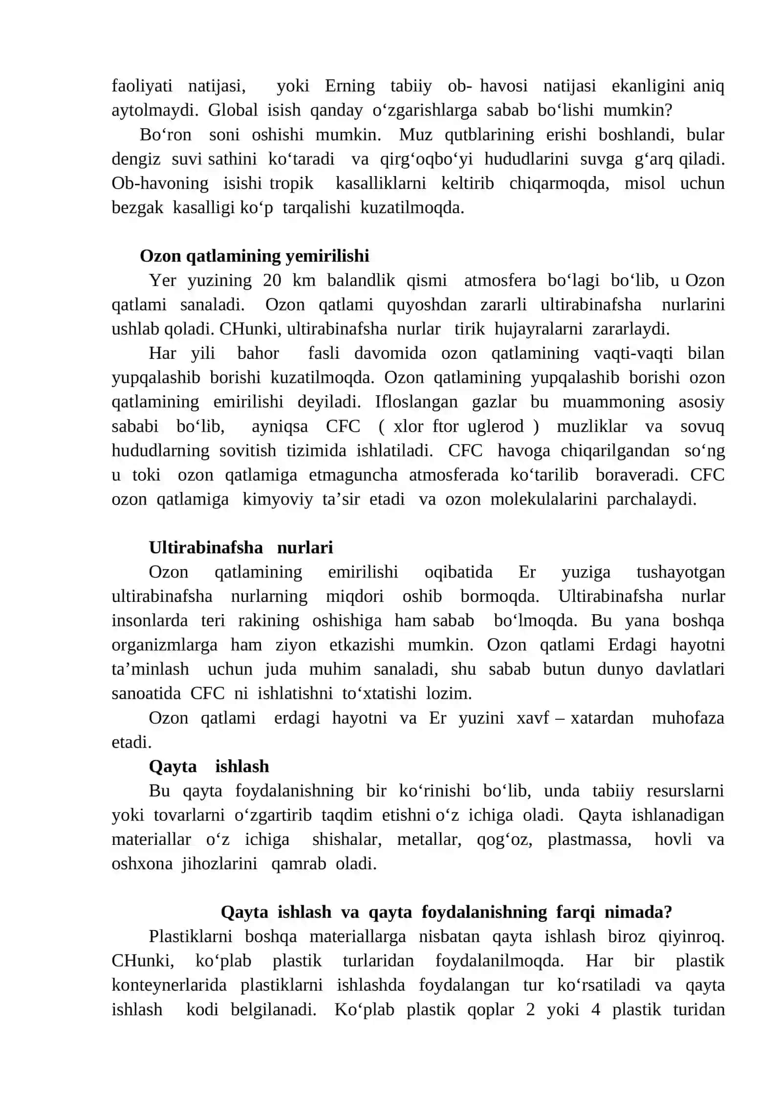 ATMOSFERA TUZILISHI VA UNI MUHOFAZA QILISH 3