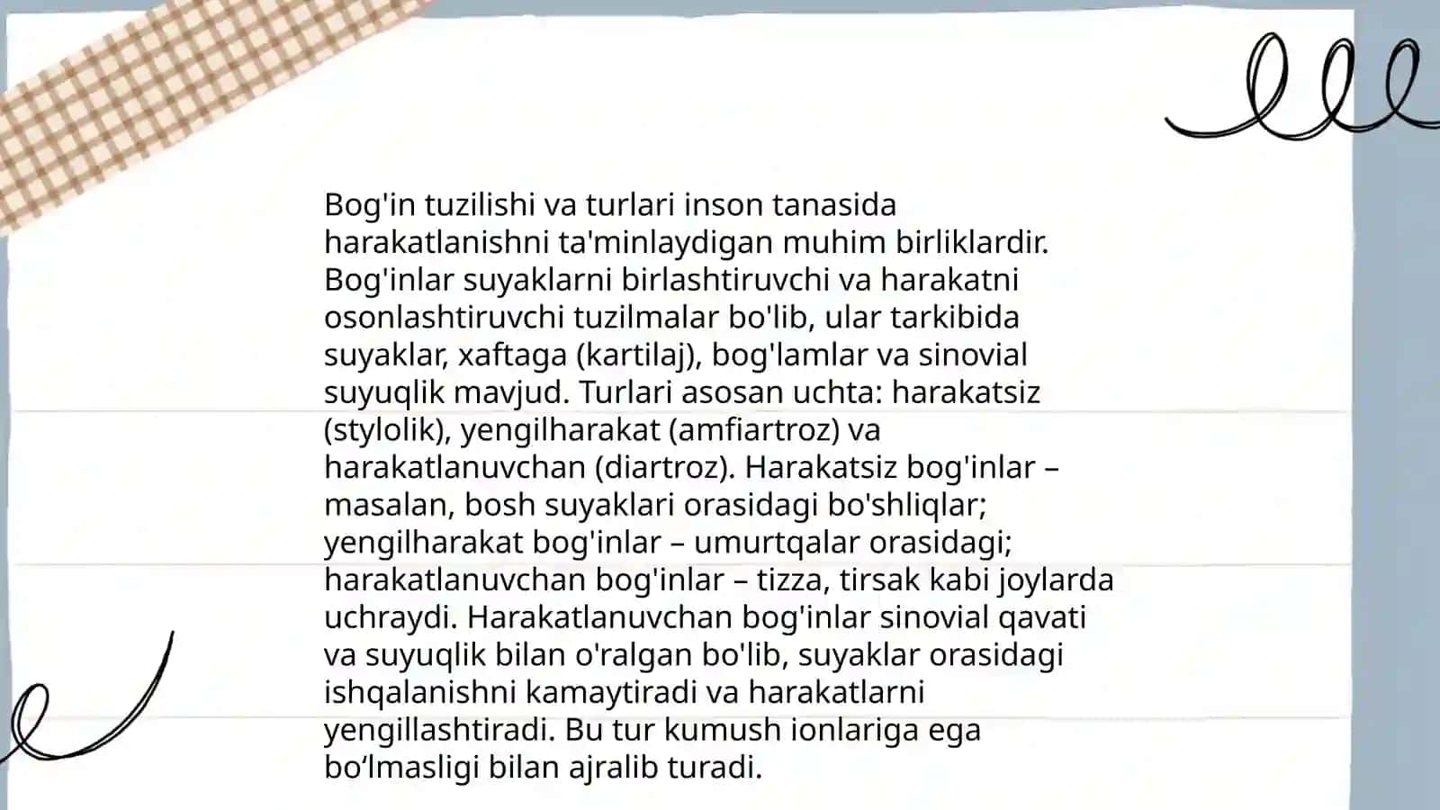 Boʻgin va urgʻu ustida ishlashga oid mashqlar 3