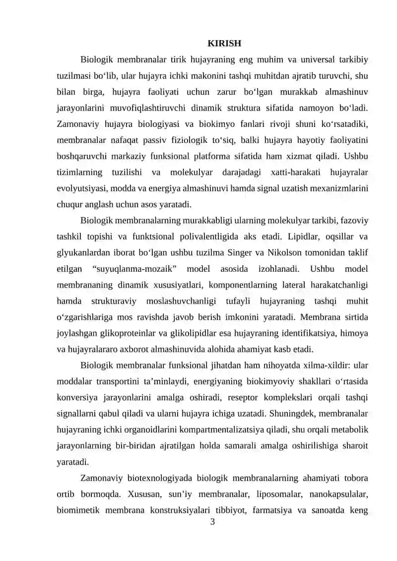 Biologik membranalarning tuzilishi va funksiyasi 3