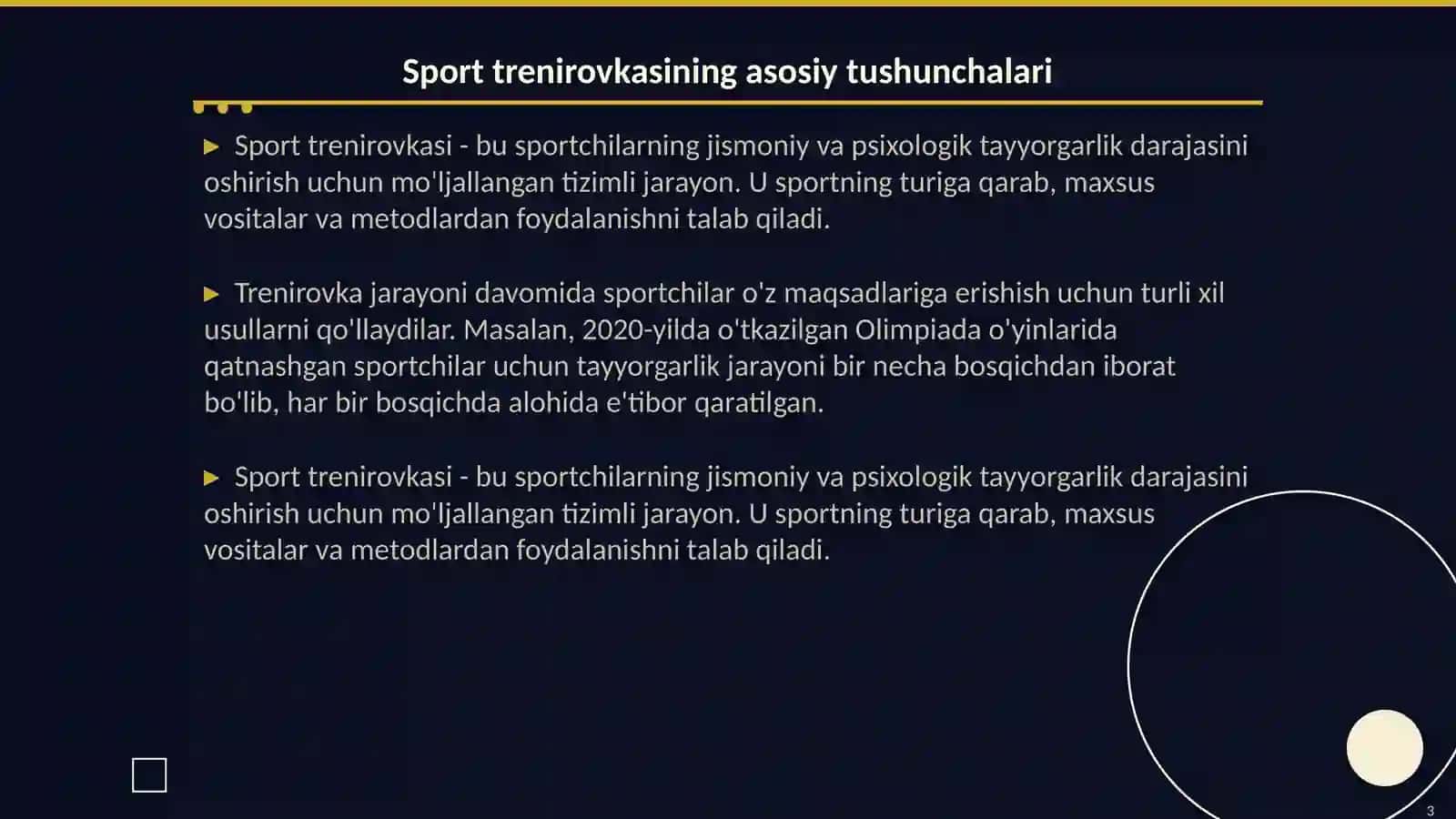 Sport trenirovkasining vositalari va metodlari 3