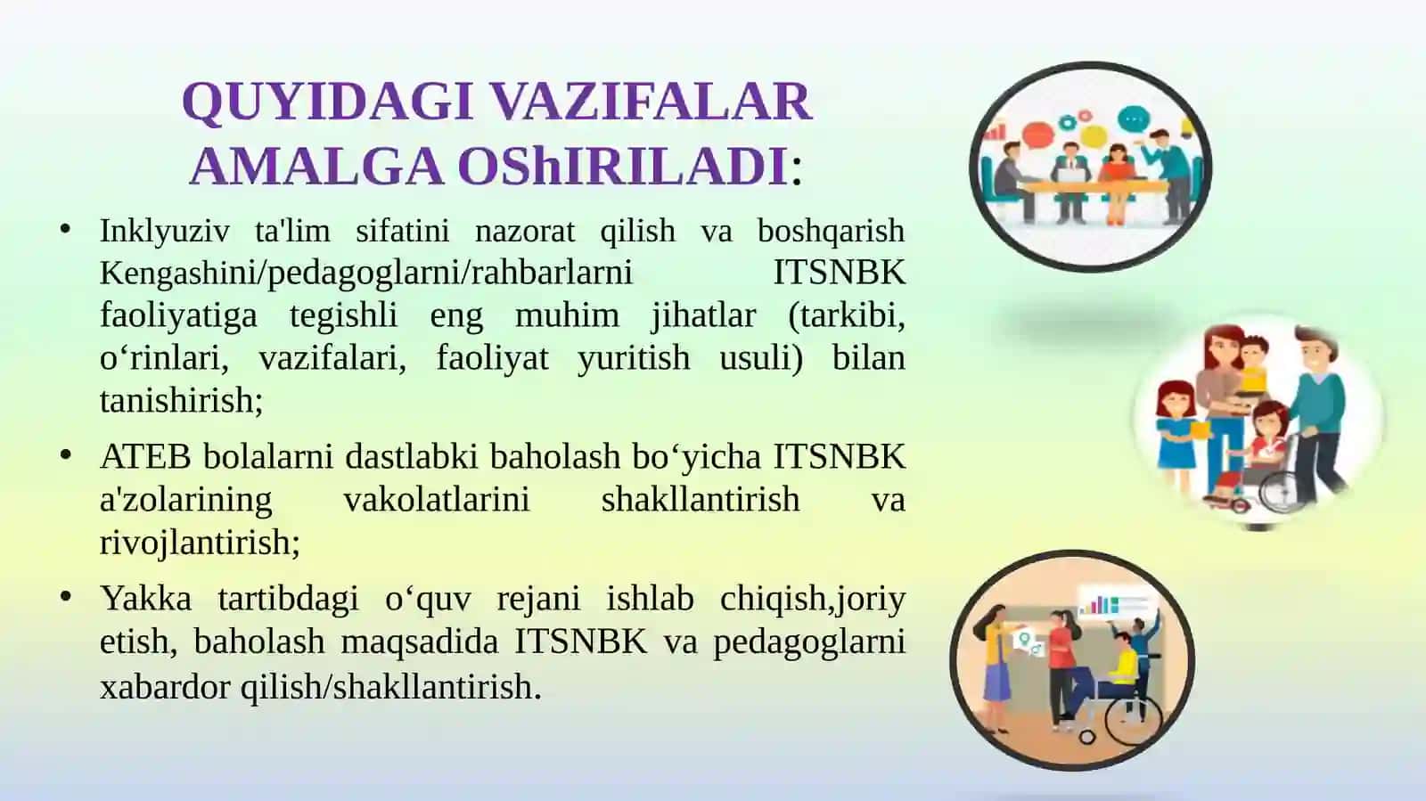Maktabda inklyuziv ta'lim sifatini nazorat qilish va boshqarish Kengashining faoliyati 3