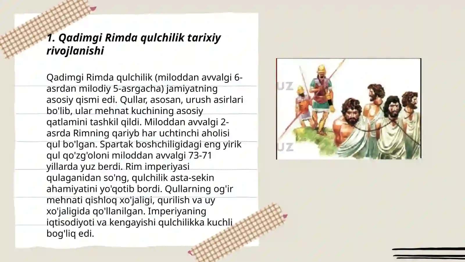Qadimgi Rimda qulchilik 3