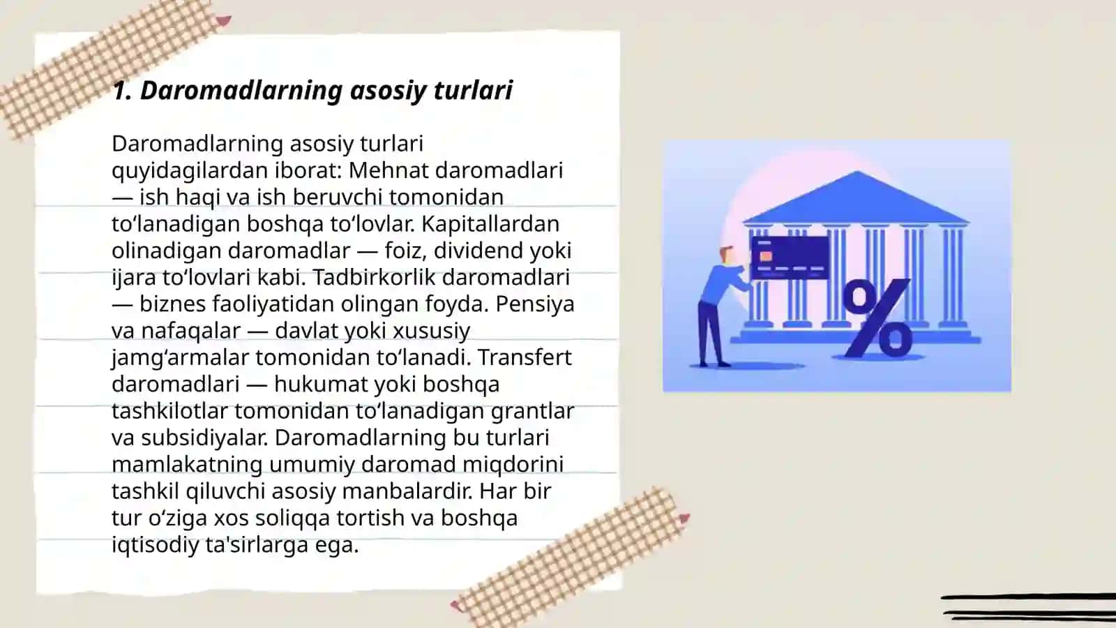 Bank daromadlari tarkibi va dinamikasi tahlili 3
