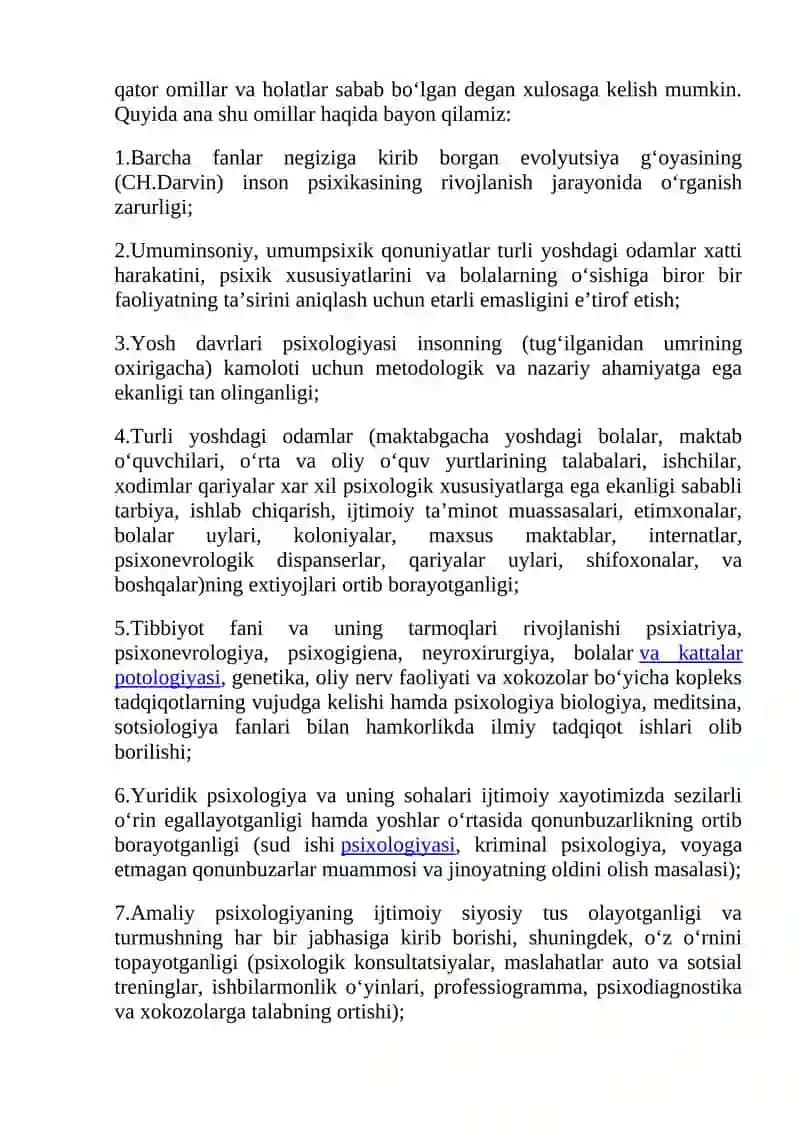 Yosh davrlari psixologiyasi fanining PREDMETI VA VAZIFALARI 3