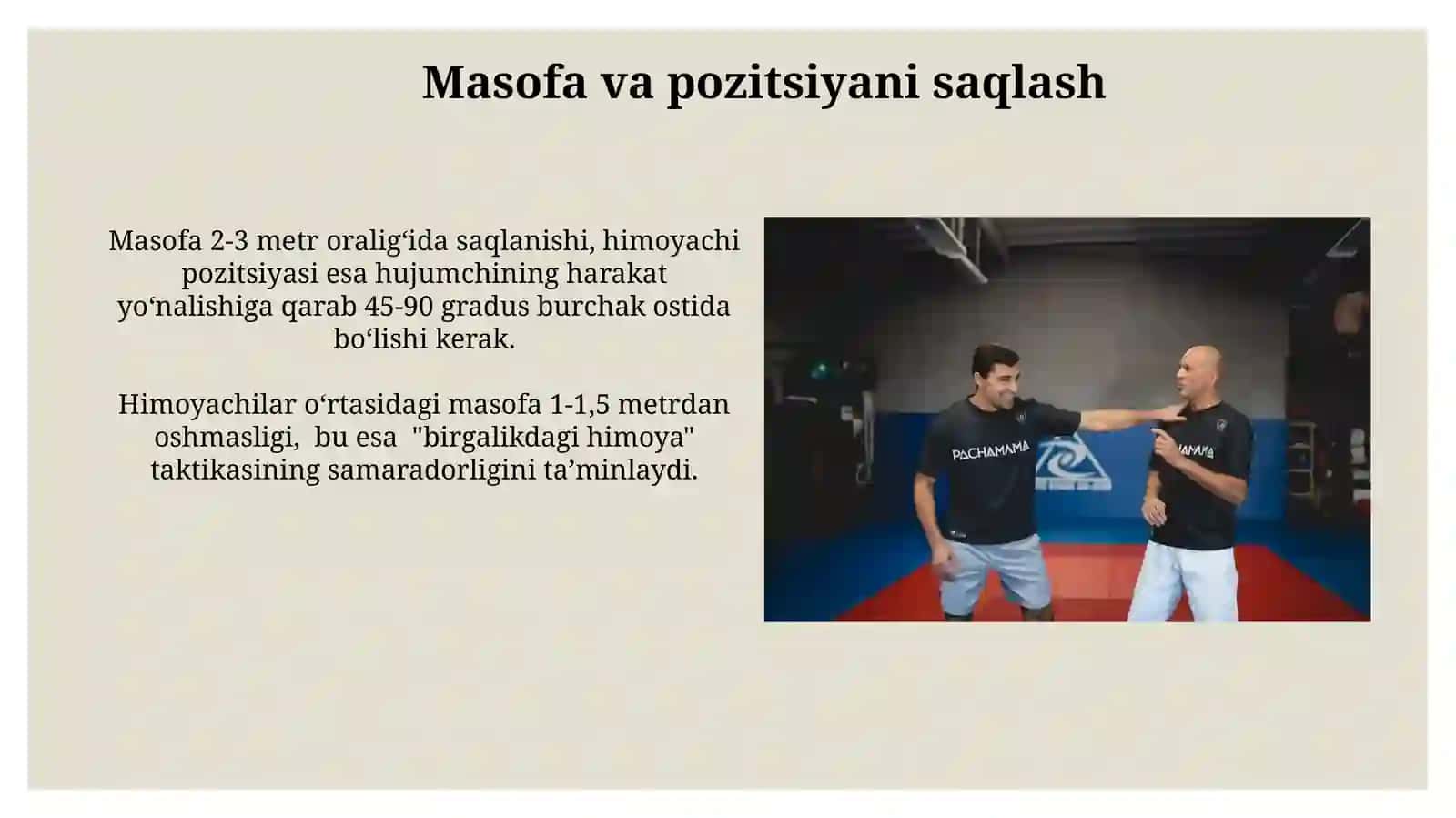 Jamoaviy ikki-uch himoya usuli texnika va taktikasini o'rgatish 3