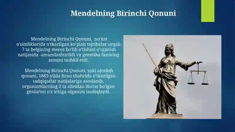 Mendelning Birinchi Qonuni 3