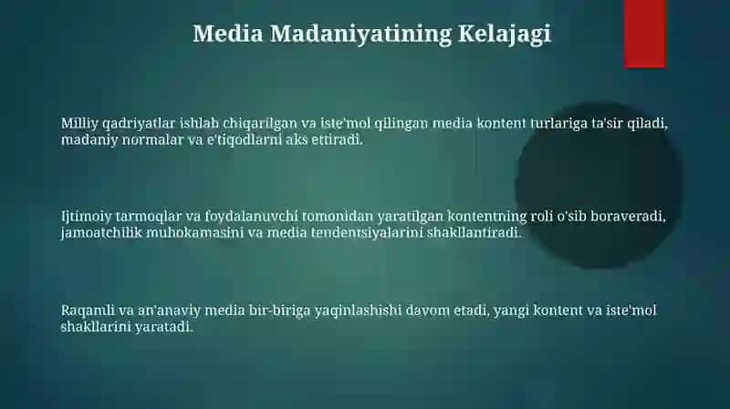 Media madaniyatni shakllantirishda milliy qadriyatlarning oʻrni 3