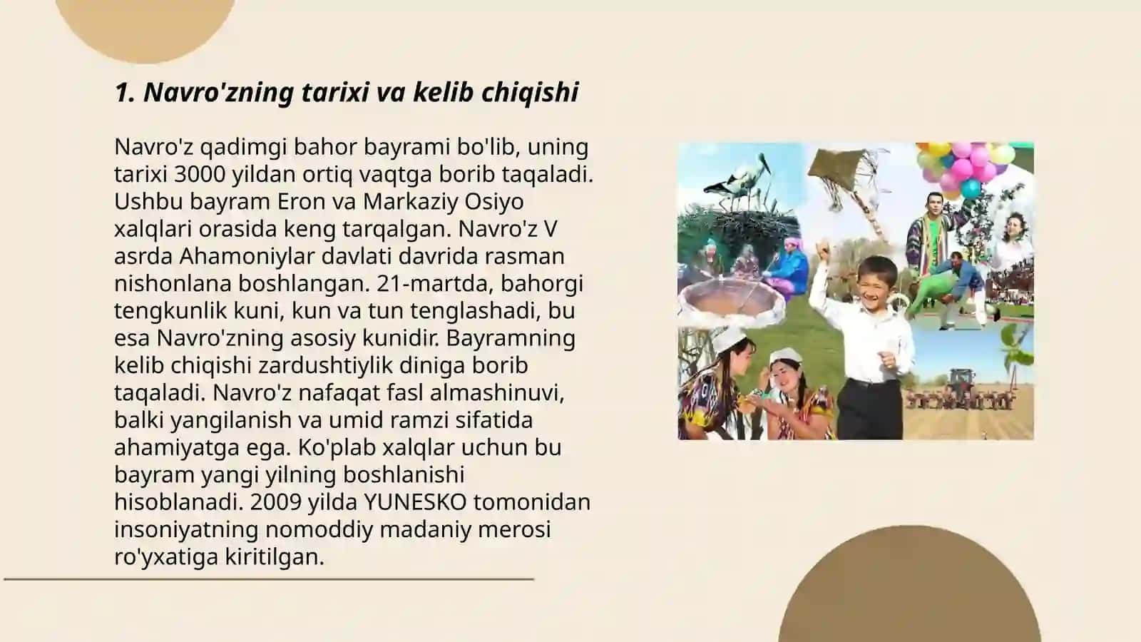 Navro'z-yangi umidlar va yangi boshlanishlar bayrami 3