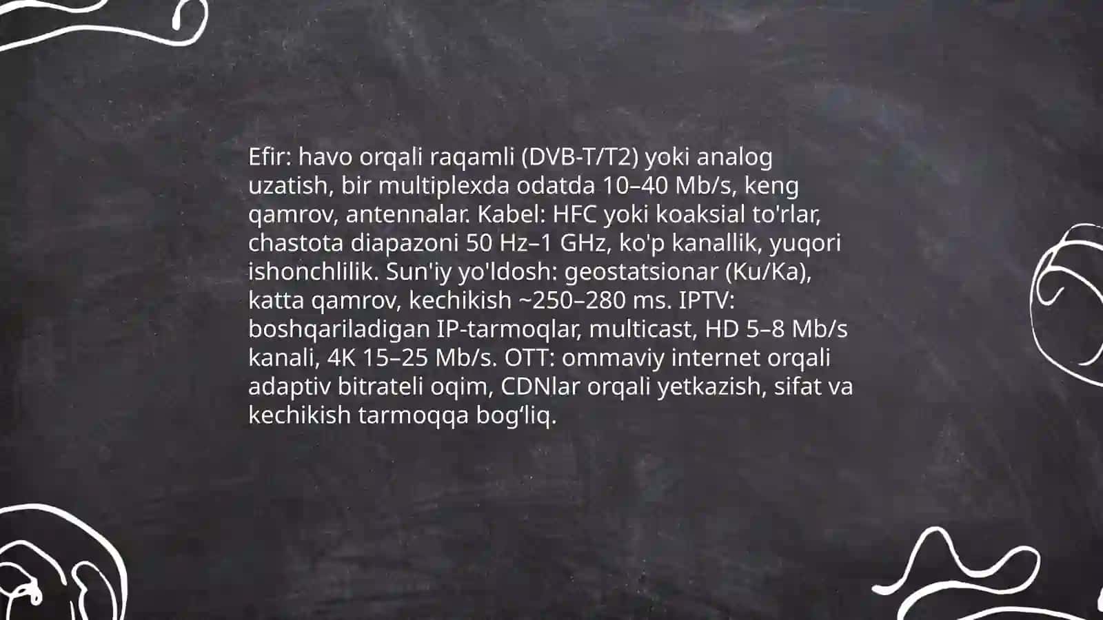 Televideniyening texnik imkoniyatlari 3
