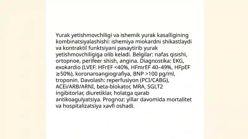 Yurakning kombinirlangan illatlari 3