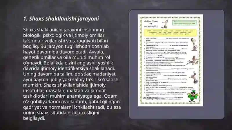 Shaxs shakilanishi va ijtimoiy xulq atvor tushunchasi 3