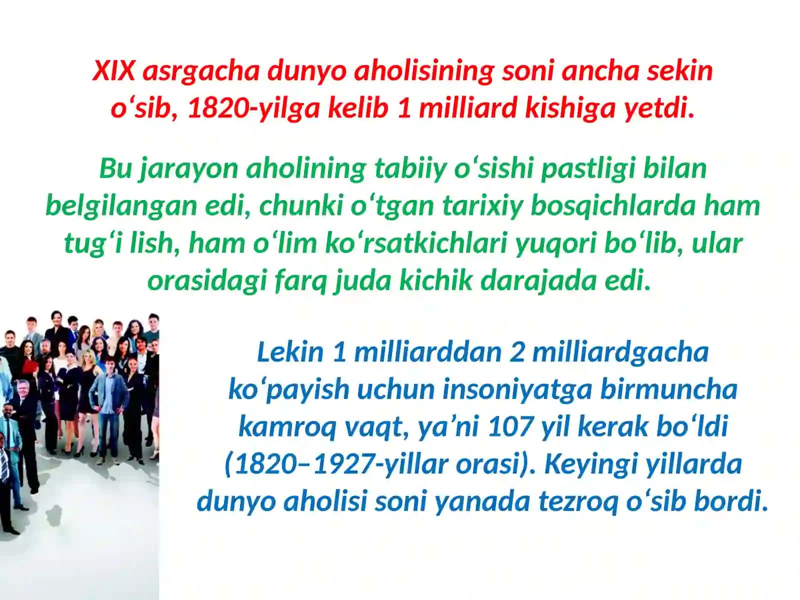 Dunyo aholisi va zamonaviy demografik vaziyat 3