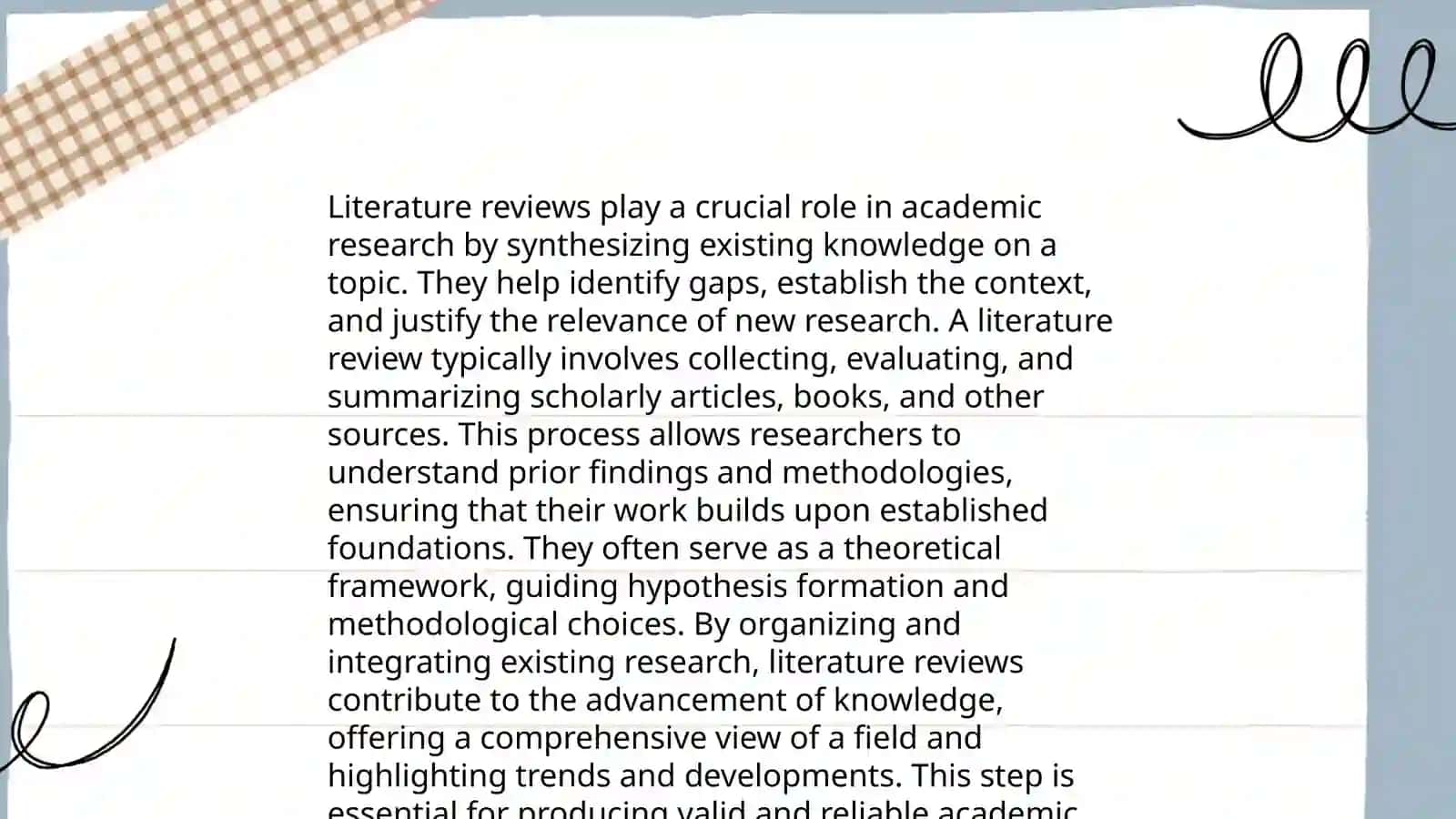 The Role of Literature Reviews in Academic Research 3