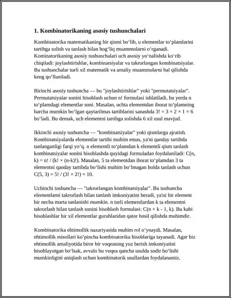 KOMBINATORIKA ELEMENTLARI 3