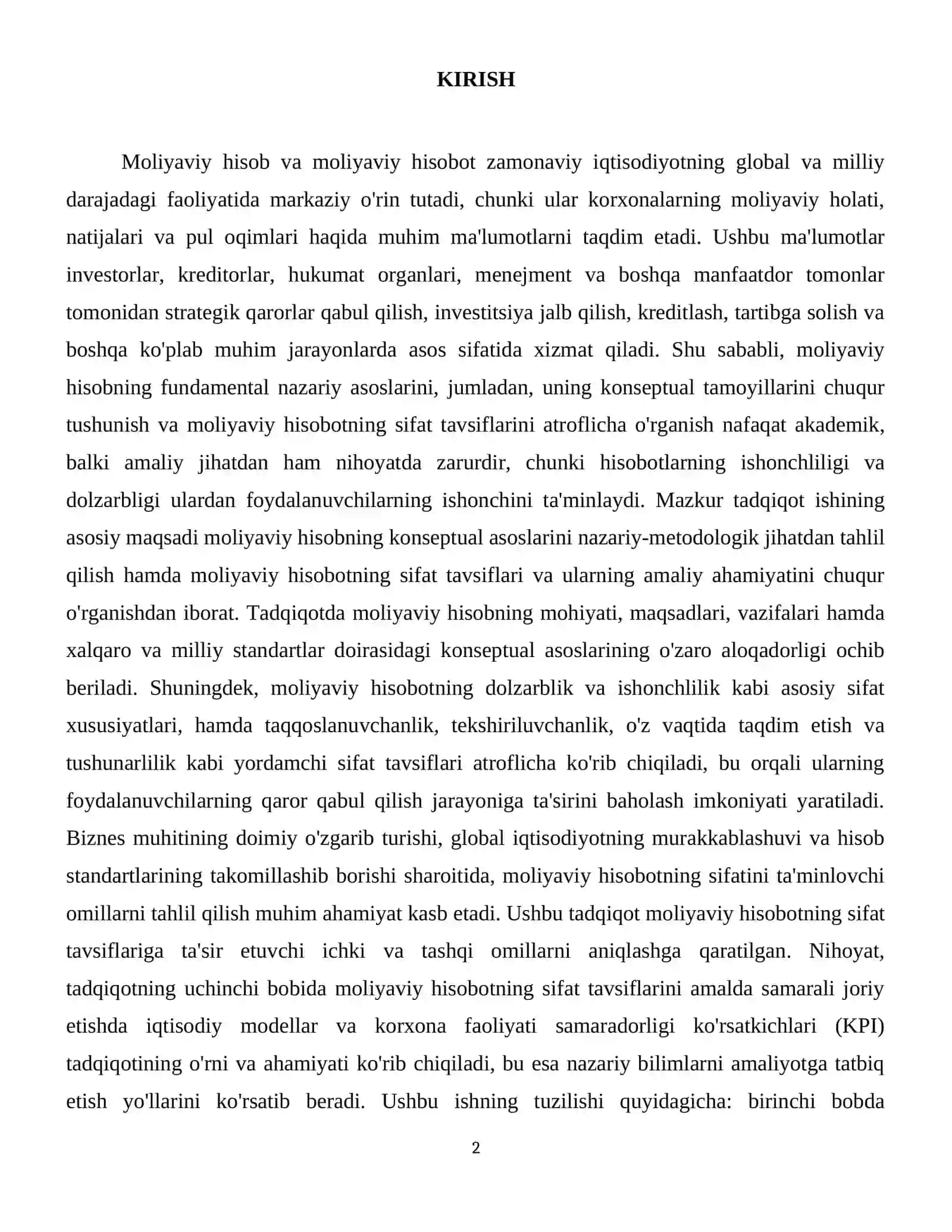 Moliyaviy hisob asoslarining konseptual asoslari.Moliaviy hisobotning sifat tavsifi 3