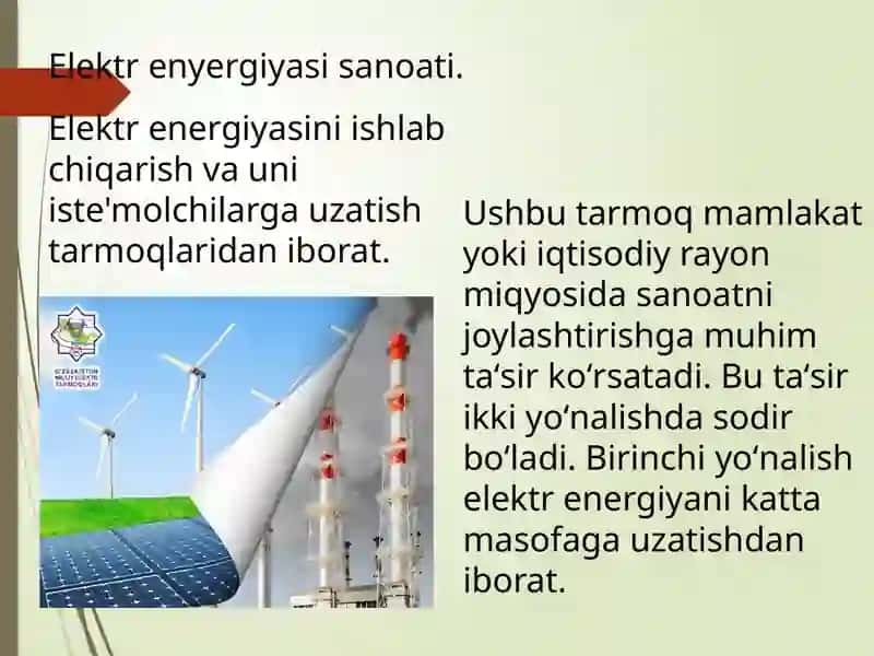 Elektr enyergiyasi sanoati 3