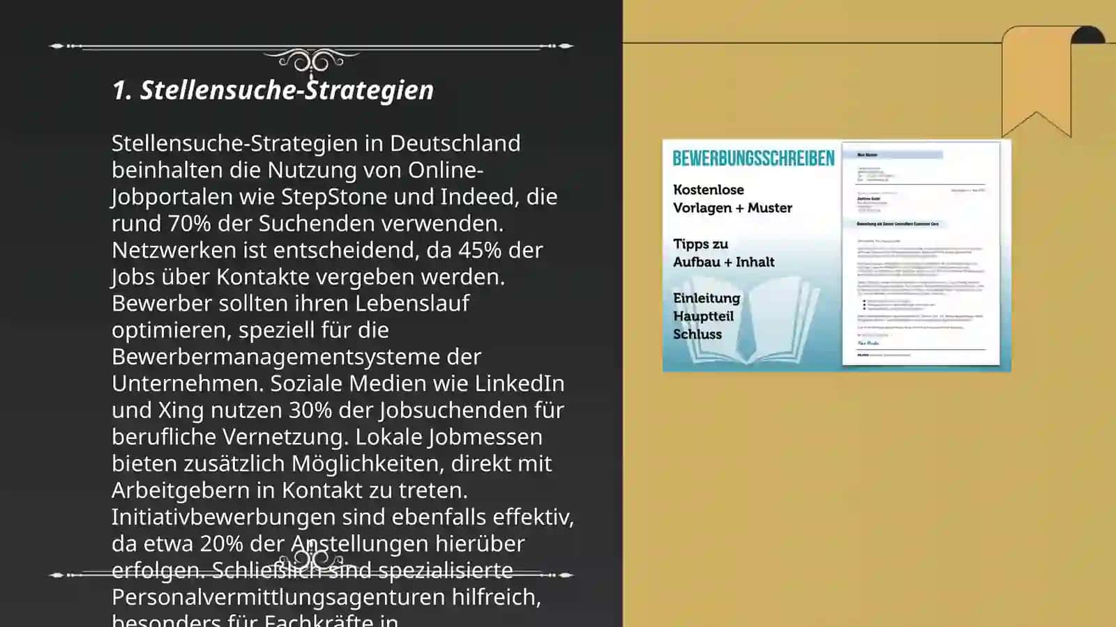 Stellensuche: Bewerbungschreiben und Gespräch 3