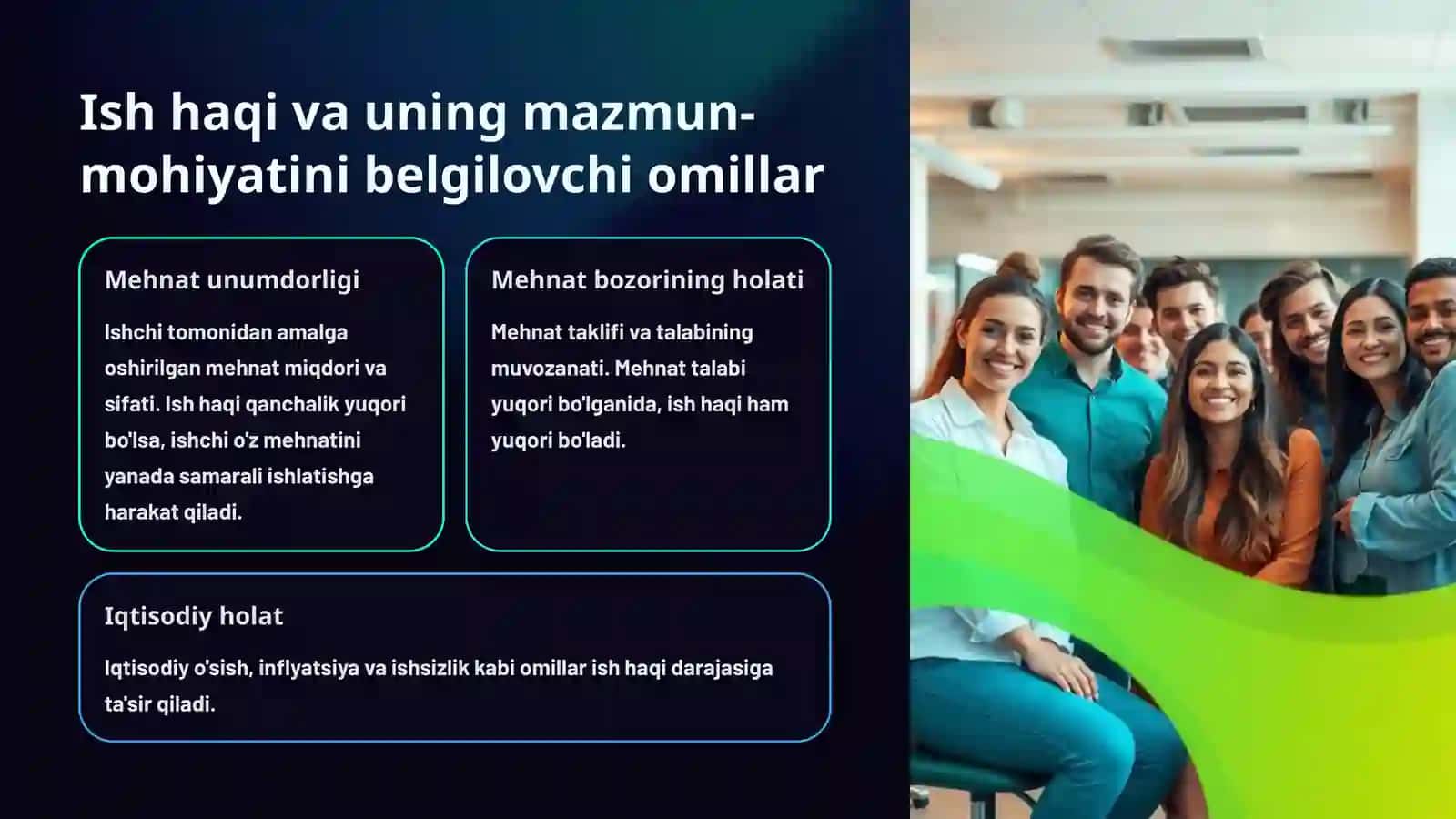 Mehnat bozorining mikroiqtisodiy modellarida ish haqining mohiyati 3