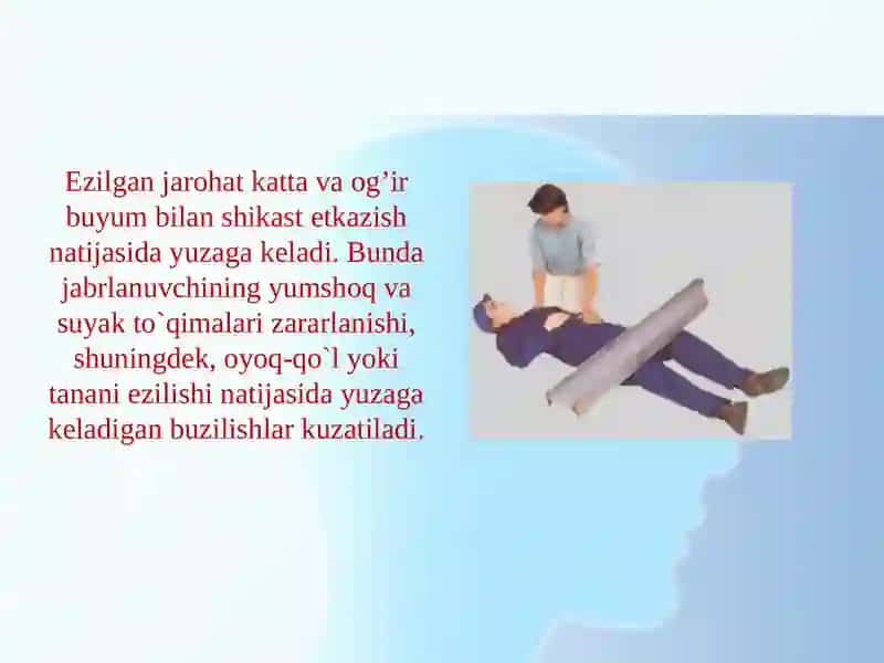 Ezilish sindromi va unga tibbiy yordam 3