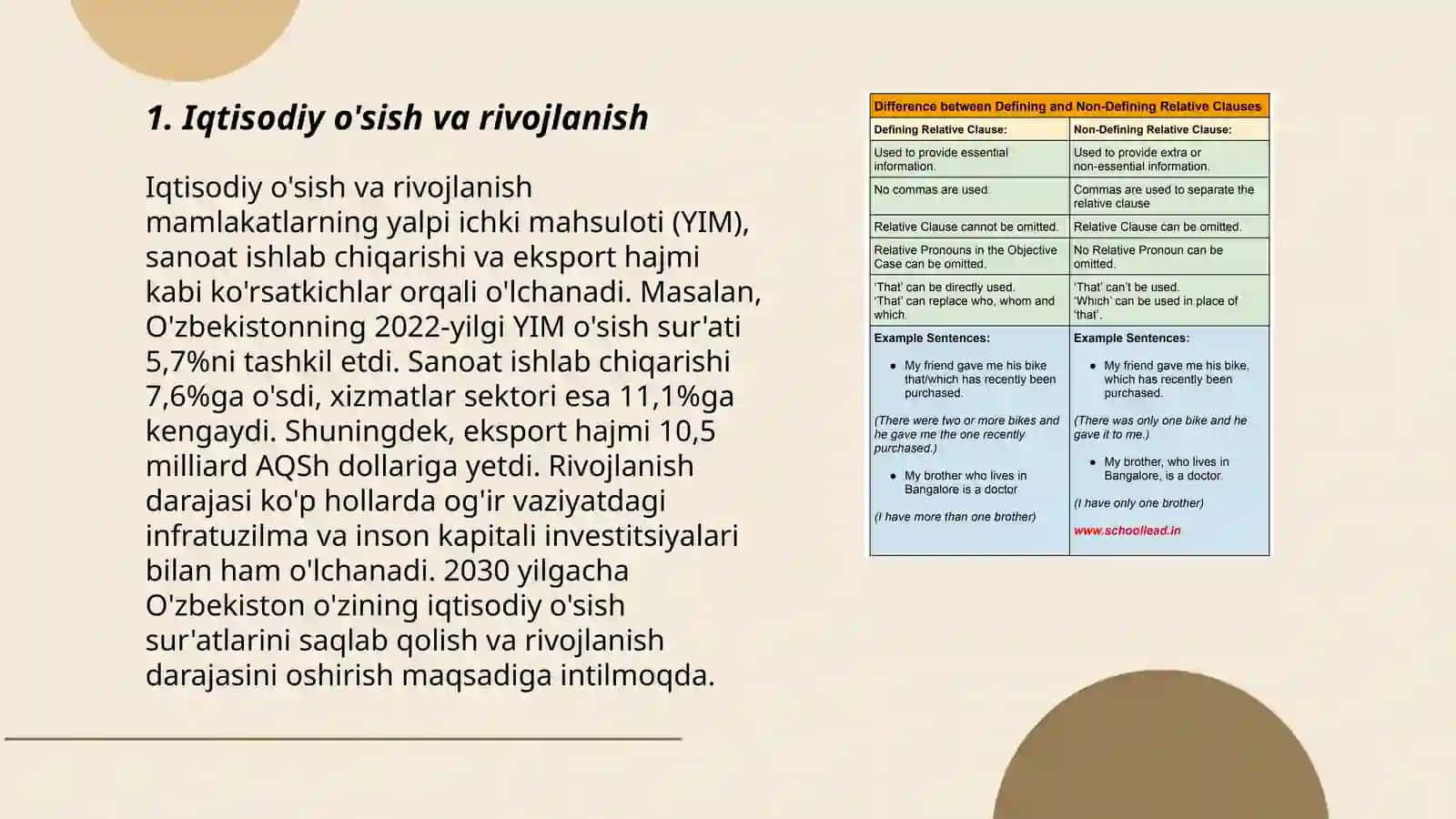 Iqtisodiy o'sish va rivojlanish 3