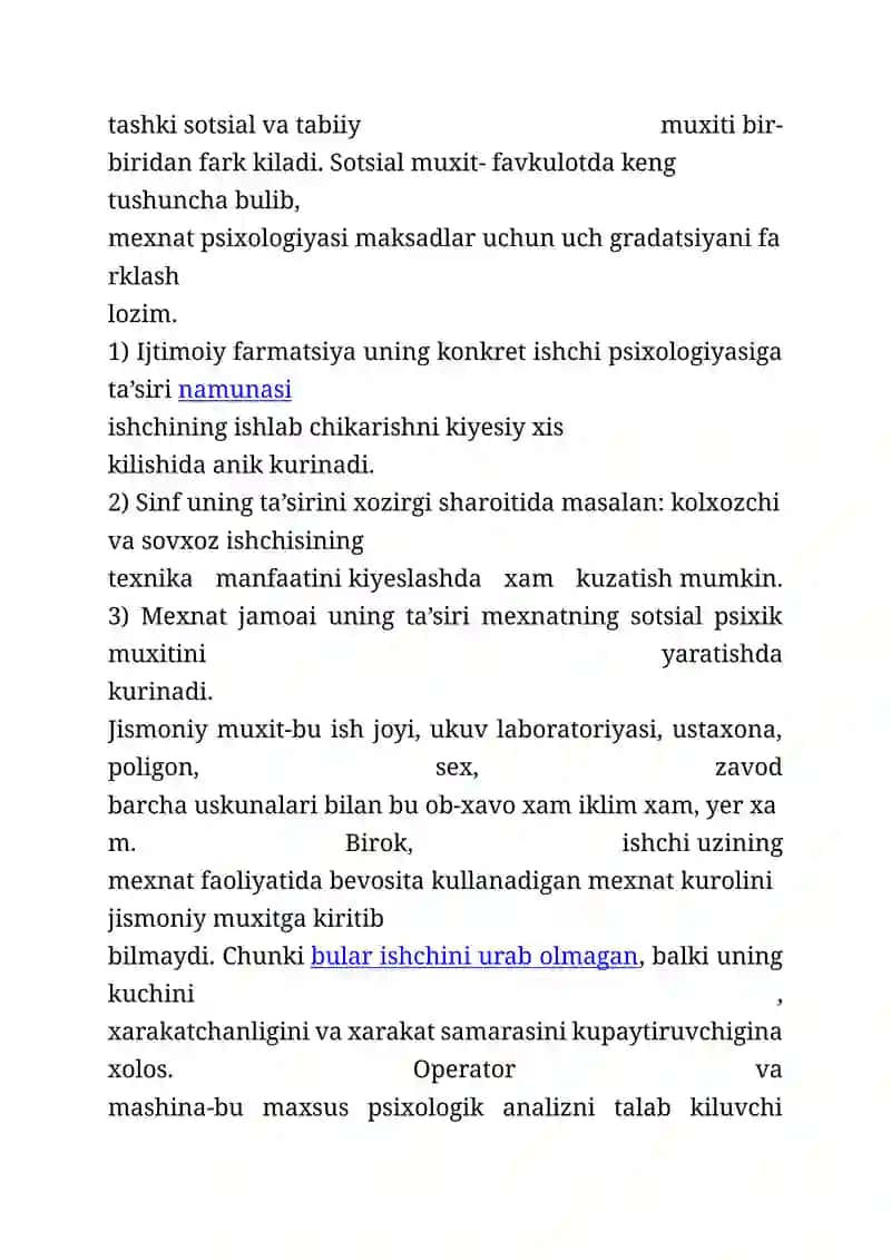 Mehnat psixologiyasini tashkil etish 3