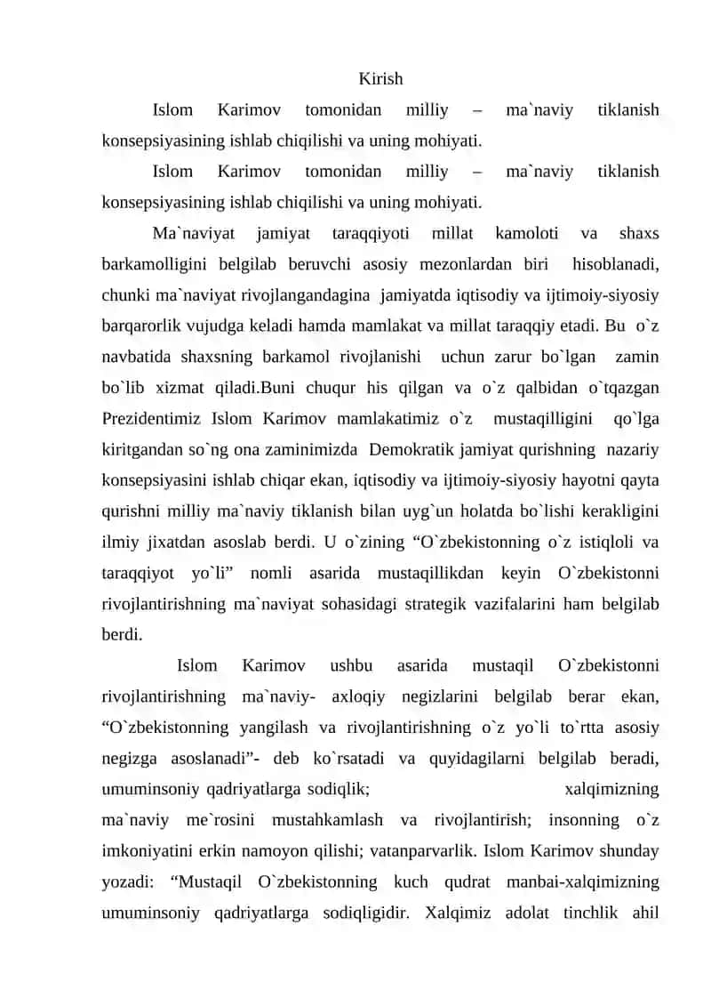 MUSTAQILLIK YILLARIDA CHOP ETILGAN TARIXIY ASARLAR REJA 3