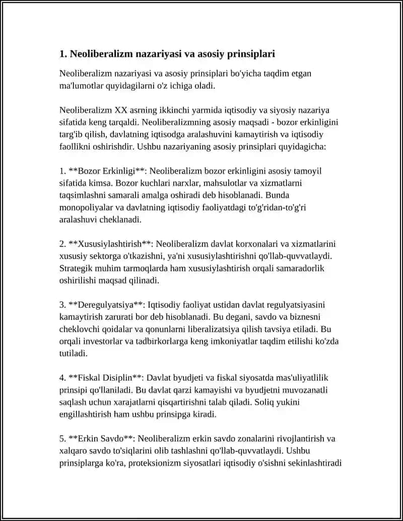 NEOLIBERALIZM VA IJTIMOIY BOZOR XO'JALIGI 3