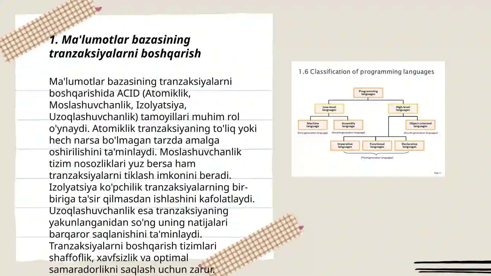 Dasturlash tilining tranzaksiya bosqichlari 3