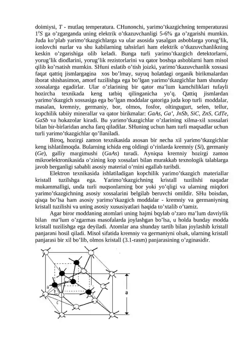 Yarim o‘tkazgichlar fizikasi asoslari 3