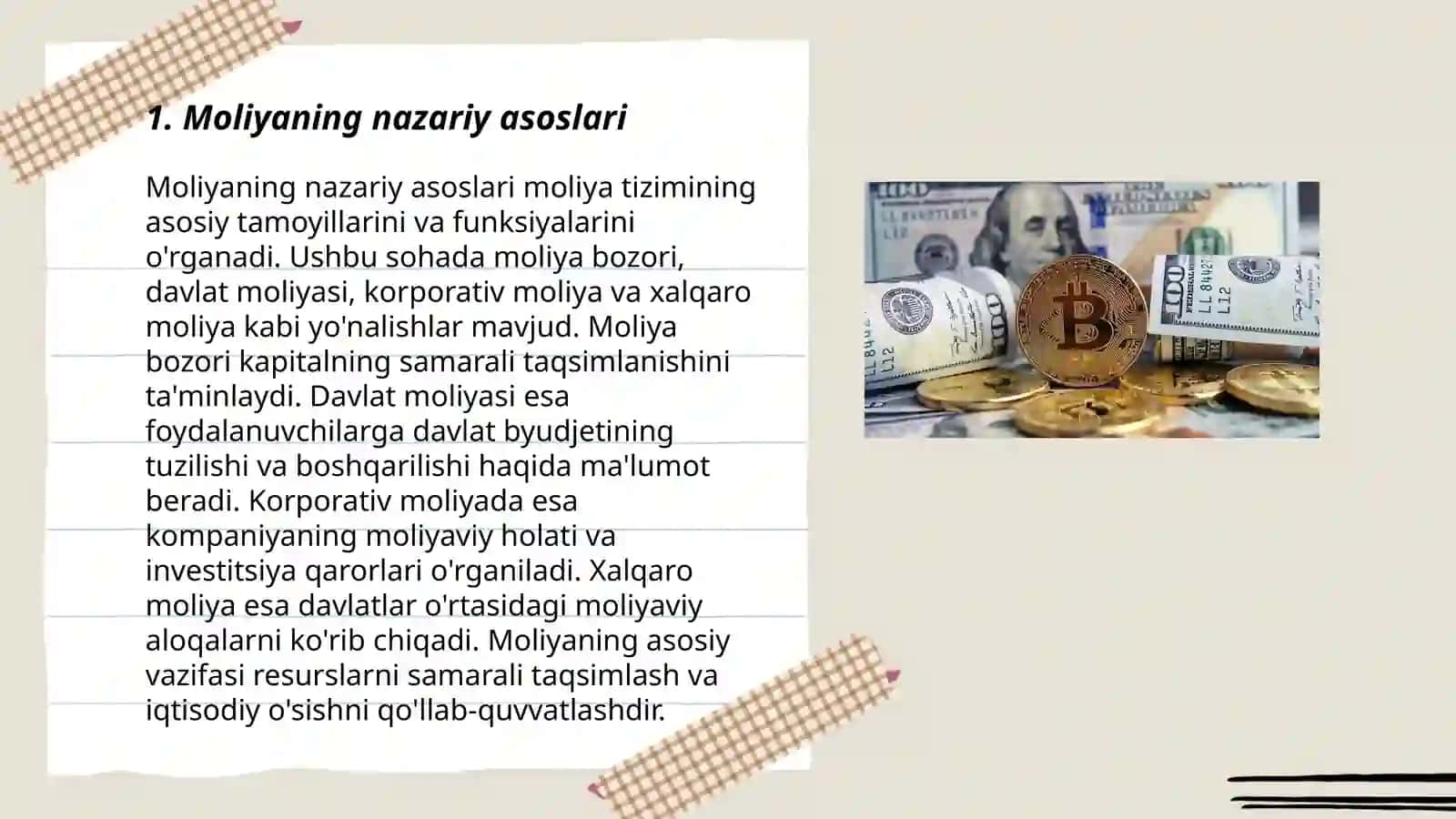 Moliyaning asosiy funksiya va tamoyillari 3