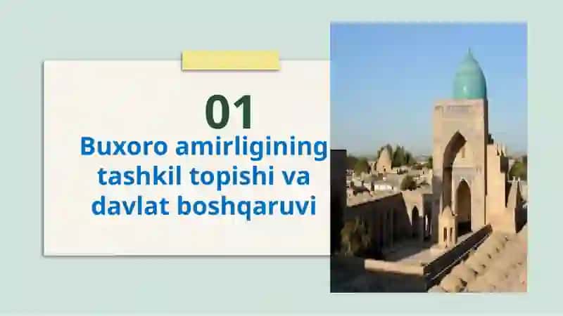 Buhoro amirligini  tashkil topishi 3