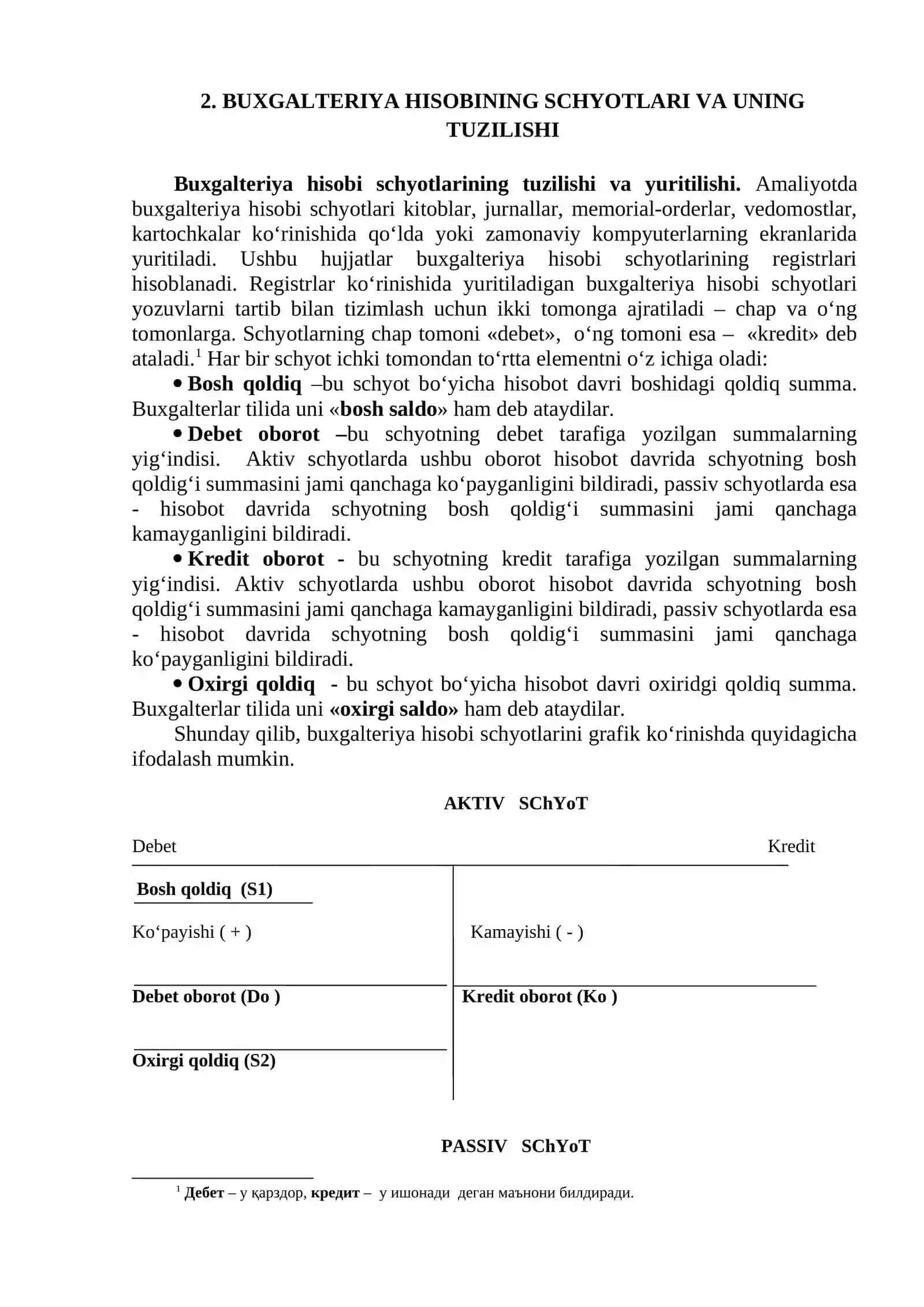 Schyotlar tizimi va ikkiyoqlama yozuv 3