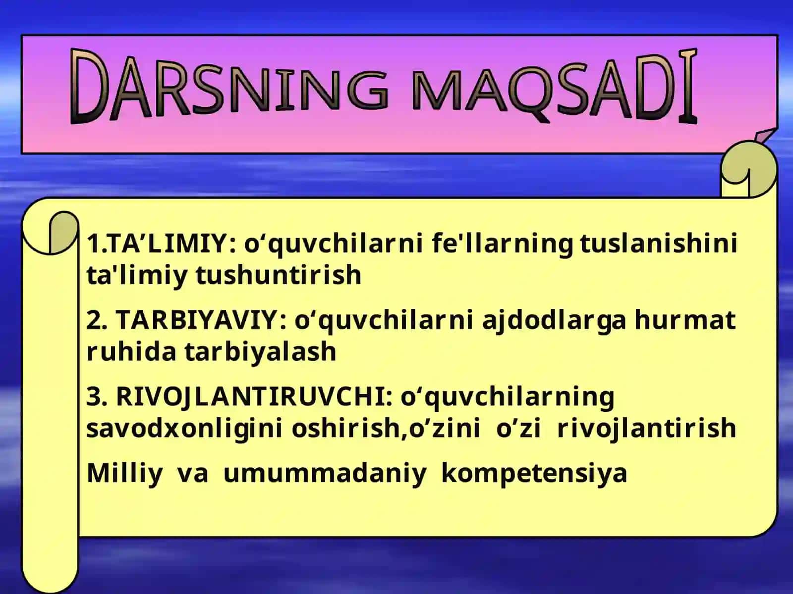 Fe'llarningtuslanishi 3