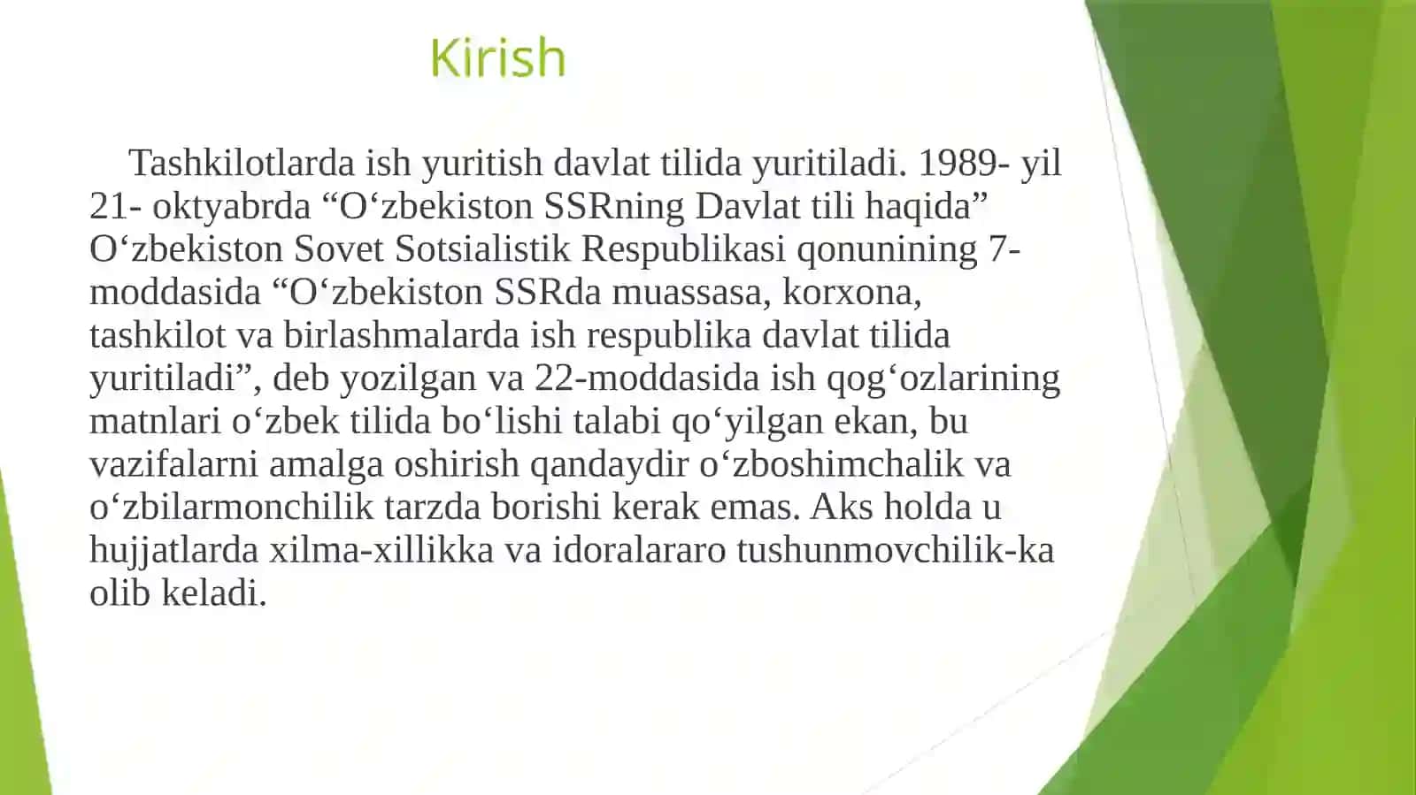 Oʻzbekiston Respublikasida hujjat chilikning takomillashuvi. 3