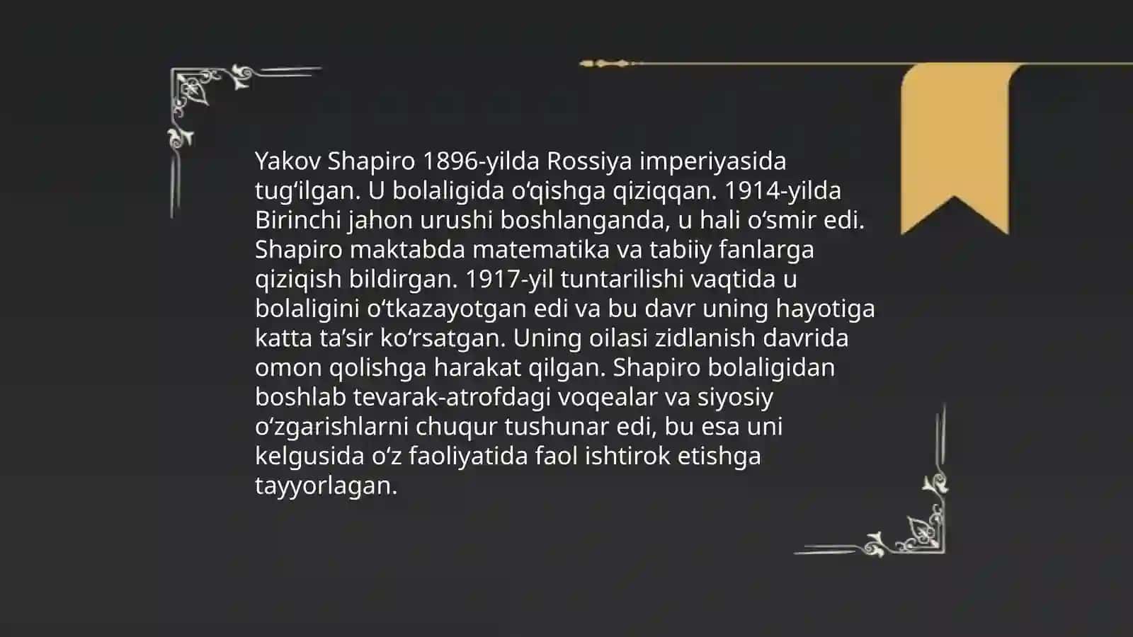 Yakov Shapiro hayoti va yasagan haykallari 3