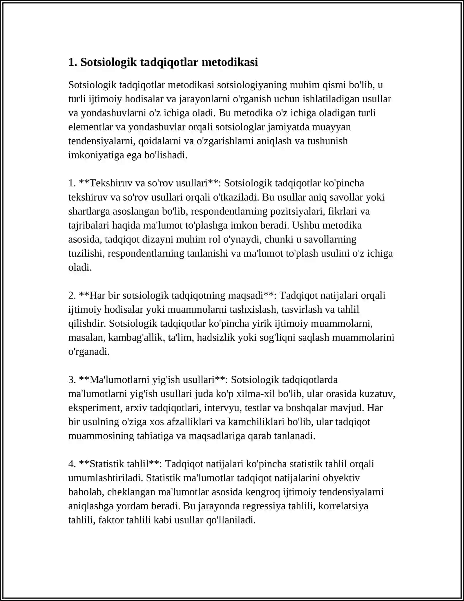Sotsiologik tadqiqotlar metodikasi 3