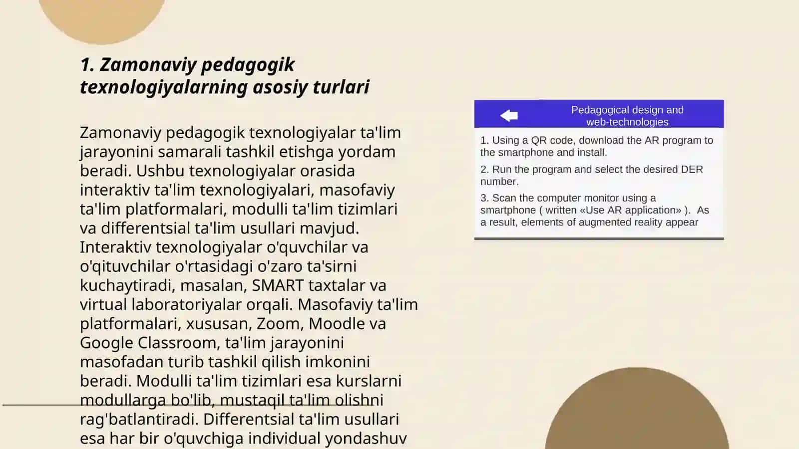 Zamonaviy Pedagogik texnalogiyalardan foydalanish 3