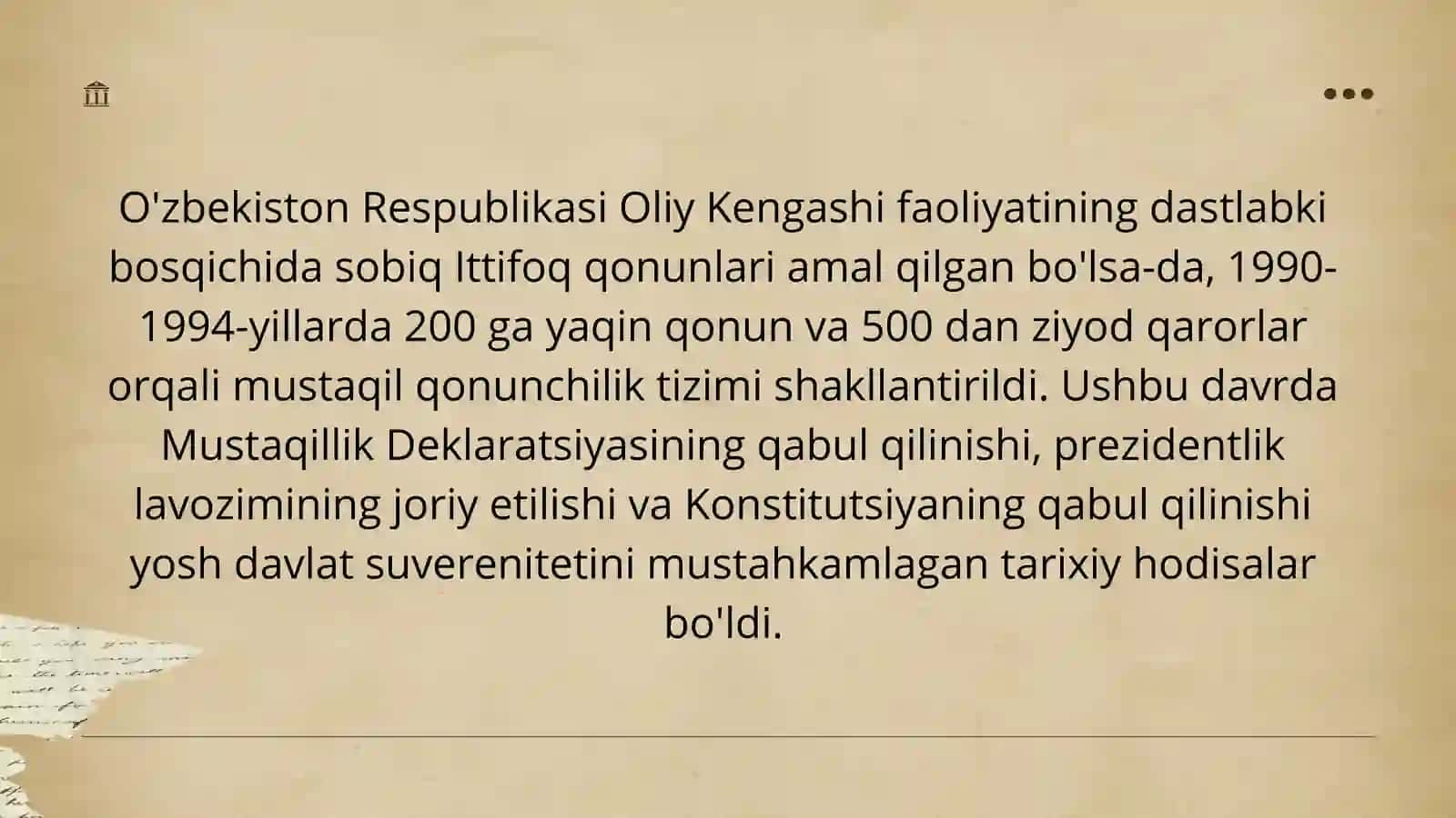 O'zbekistonda parlament tizimi va undagi islohotlar 3