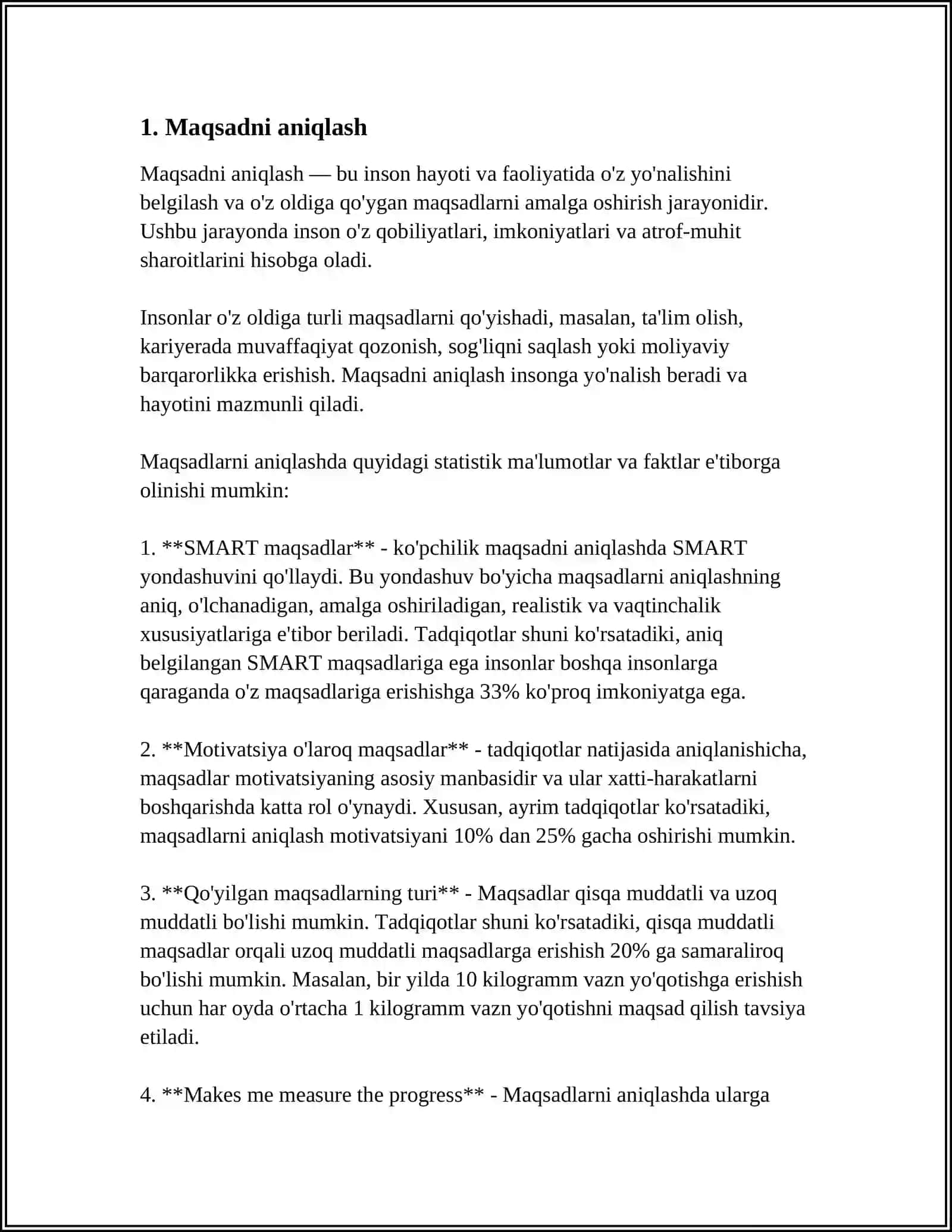 MUVAFFAQIYATGA ERISHISH YOʻLLARI 3