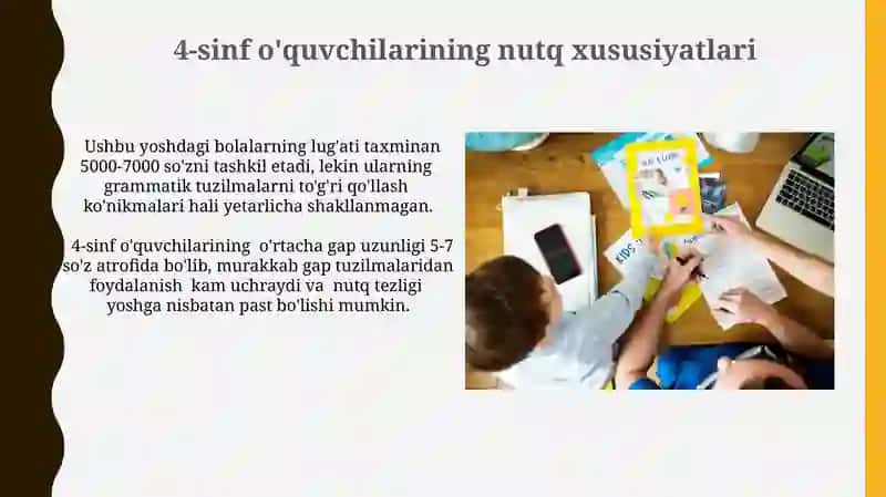 Bog'langan nutq tahlili va rivojlantirish mashqlari 3